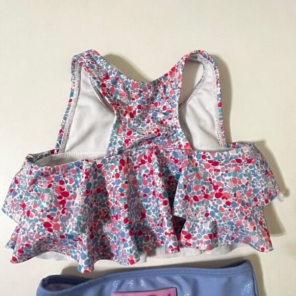 RuffleButts Flounce Bikini Swimsuit Sparkle Shimmer On Girls Size 12-18 Months - Picture 8 of 10